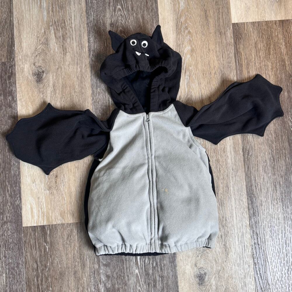Carter’s Bat Halloween Costume / Zip-Up Fleece Jumpsuit Size 12 Months